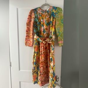 Zimmermann estelle linen midi dress